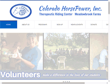 Tablet Screenshot of coloradohorsepower.org